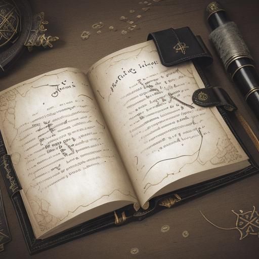 Mystical Spells in Weathered Leather Journal