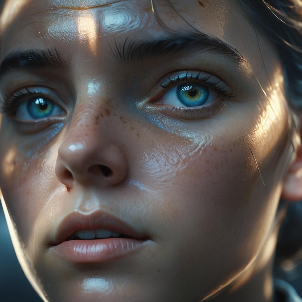 Introspective Portrait with Golden Light: Moody Photography