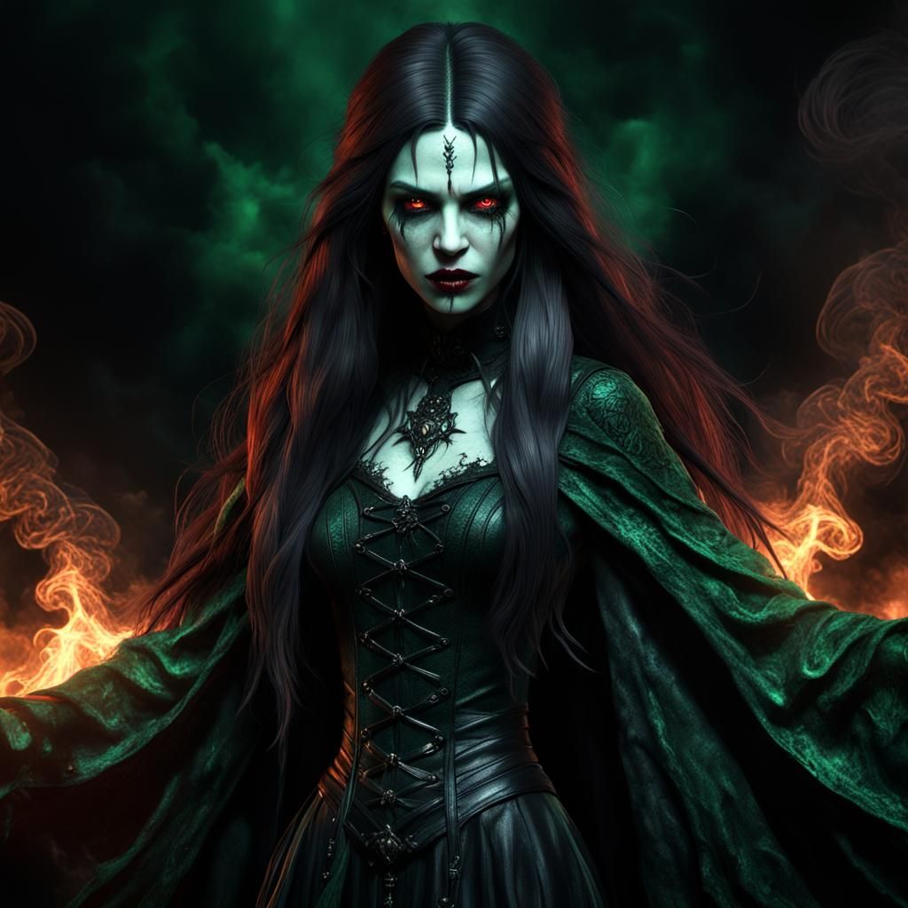 dark green witch