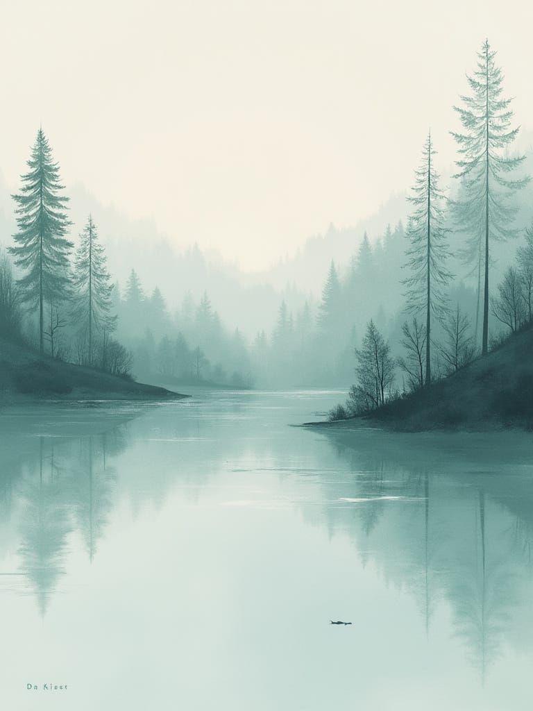 Luxurious Nordic Minimalist Digital Gift Card Design