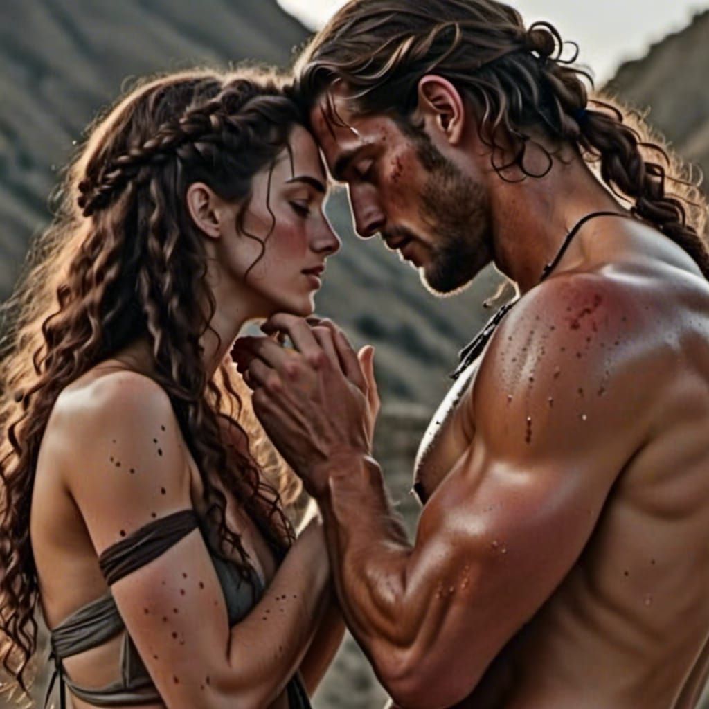 Ariadne and Dionysus: Sensual Embrace