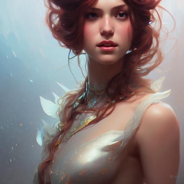 Beautiful Princess Portrait in Hyperdetailed Style