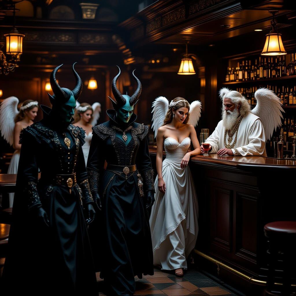 A Demon, Daemon, and Devil Walk Into a Bar