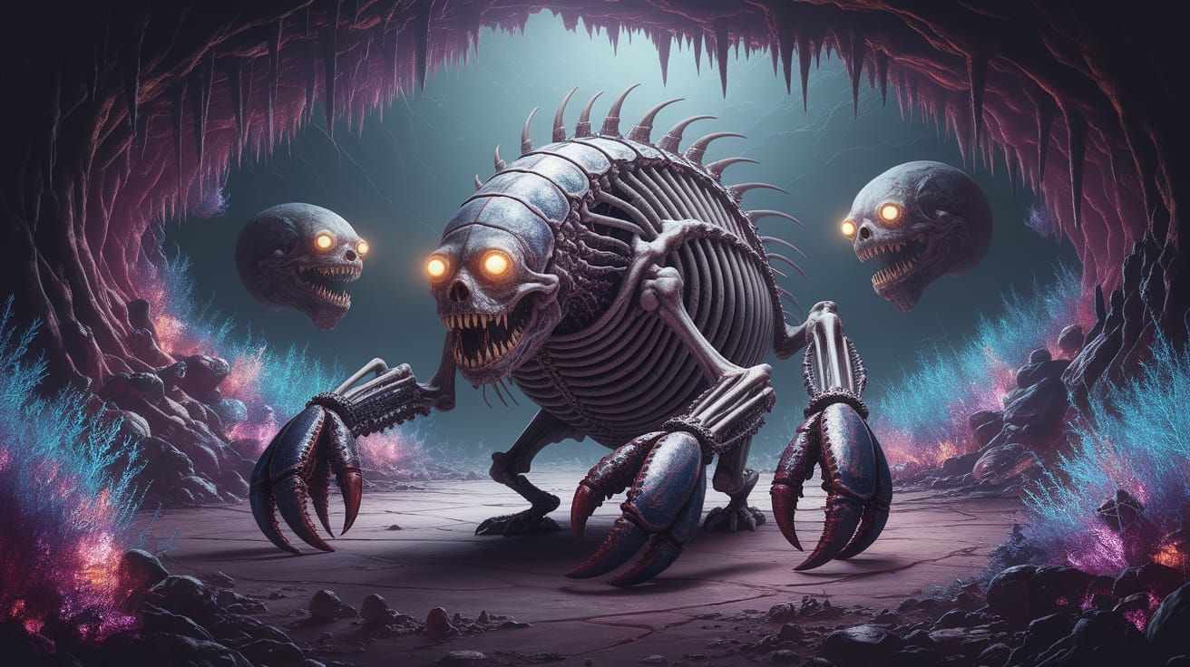 Ferali Beast with Bone Armor and Lobster Claws