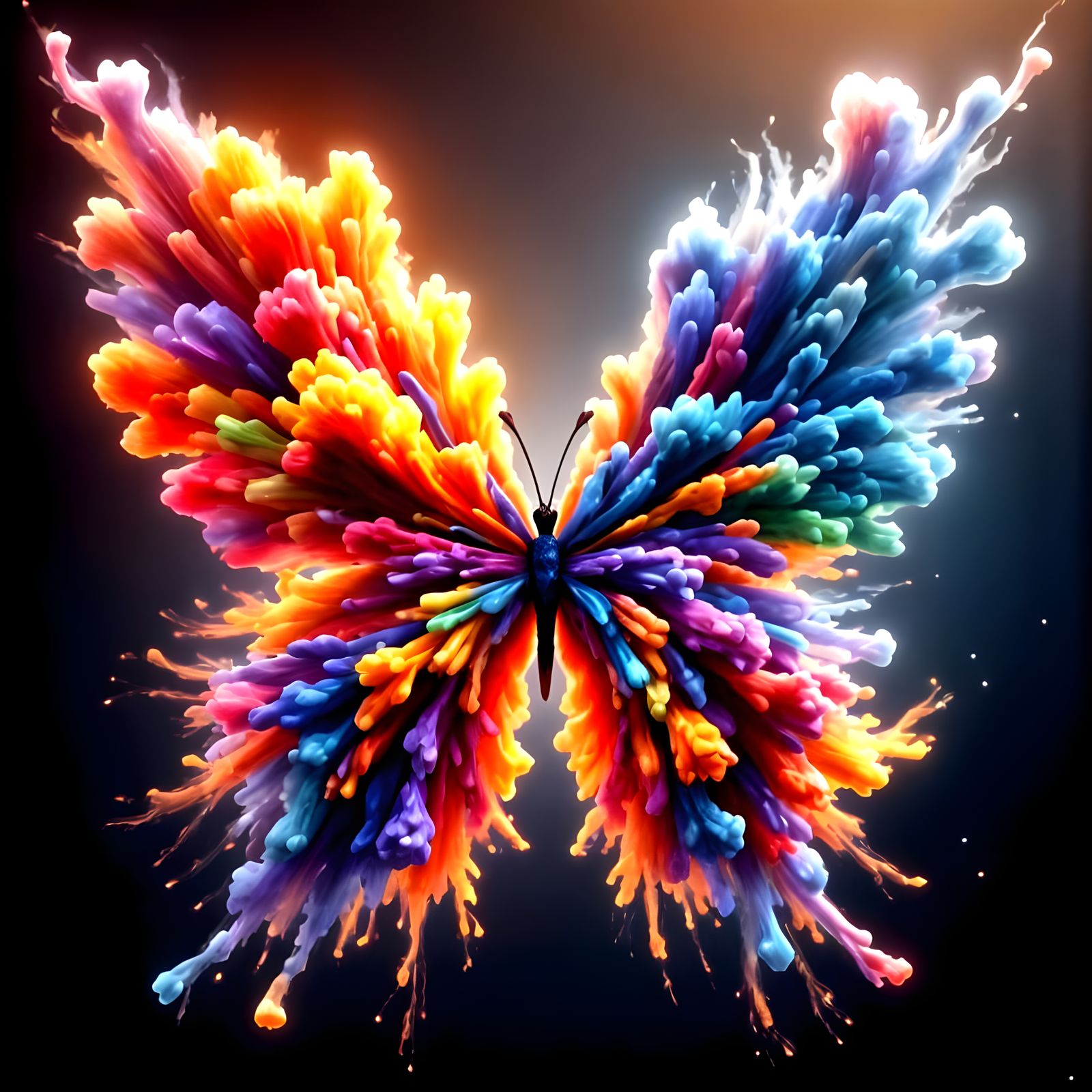 The extremely rare and highly endangered Rainbow Smoke butte...