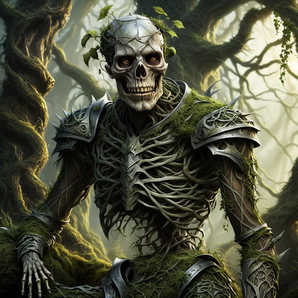 Vinebound Squire: Dark Fantasy Matte Painting