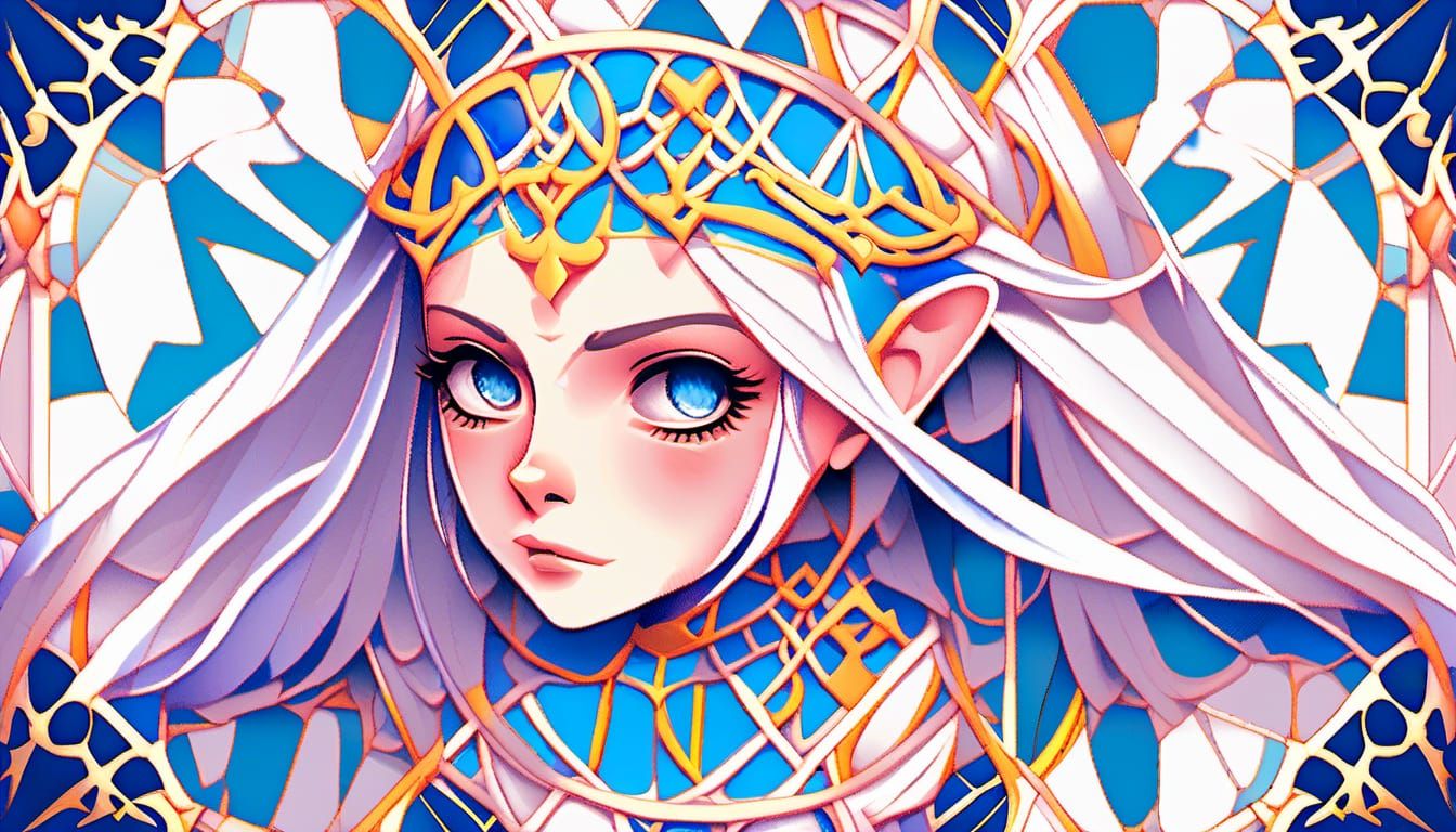 Enchanted Elf Priestess Seaside Vista