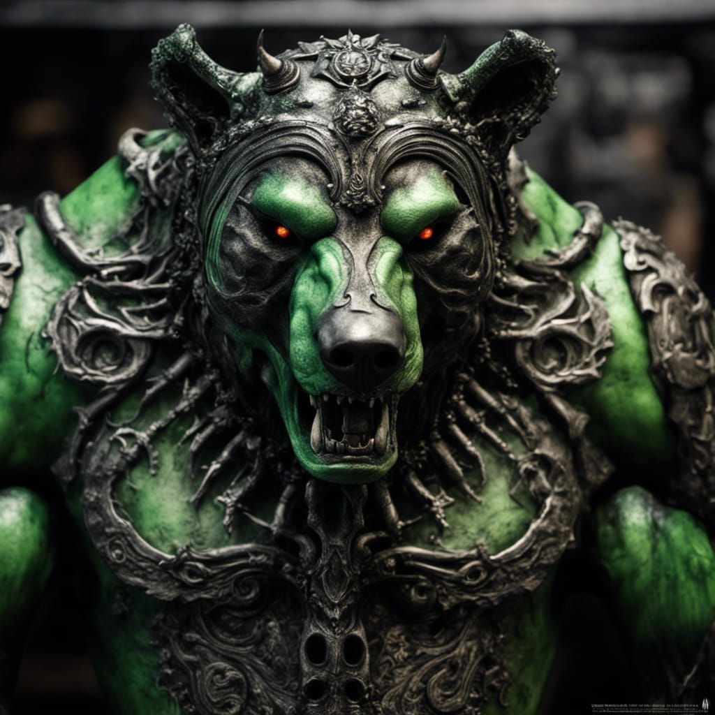 Gothic Undead Hybrid Bull-Bear: Sci-Fi Horror