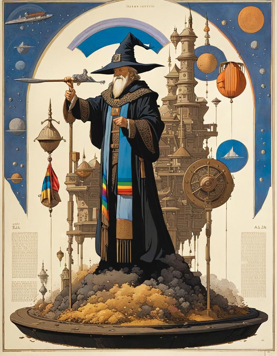 Queer Wizarding School: Biomechanical Codex Illustration