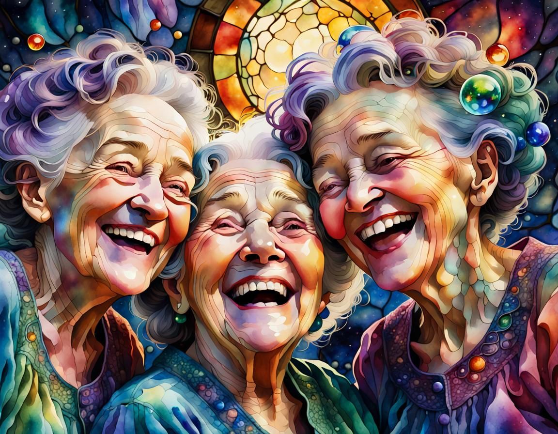 Adorable Laughing Grannies