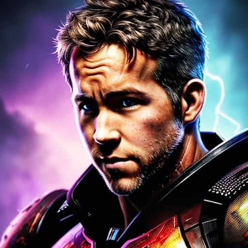 Hyperrealistic Splash Art Portrait with Dramatic Lighting