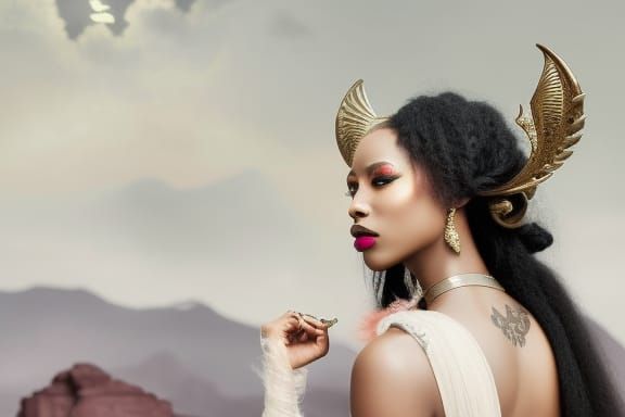 Gothic Vampire Woman in Transylvanian Castle