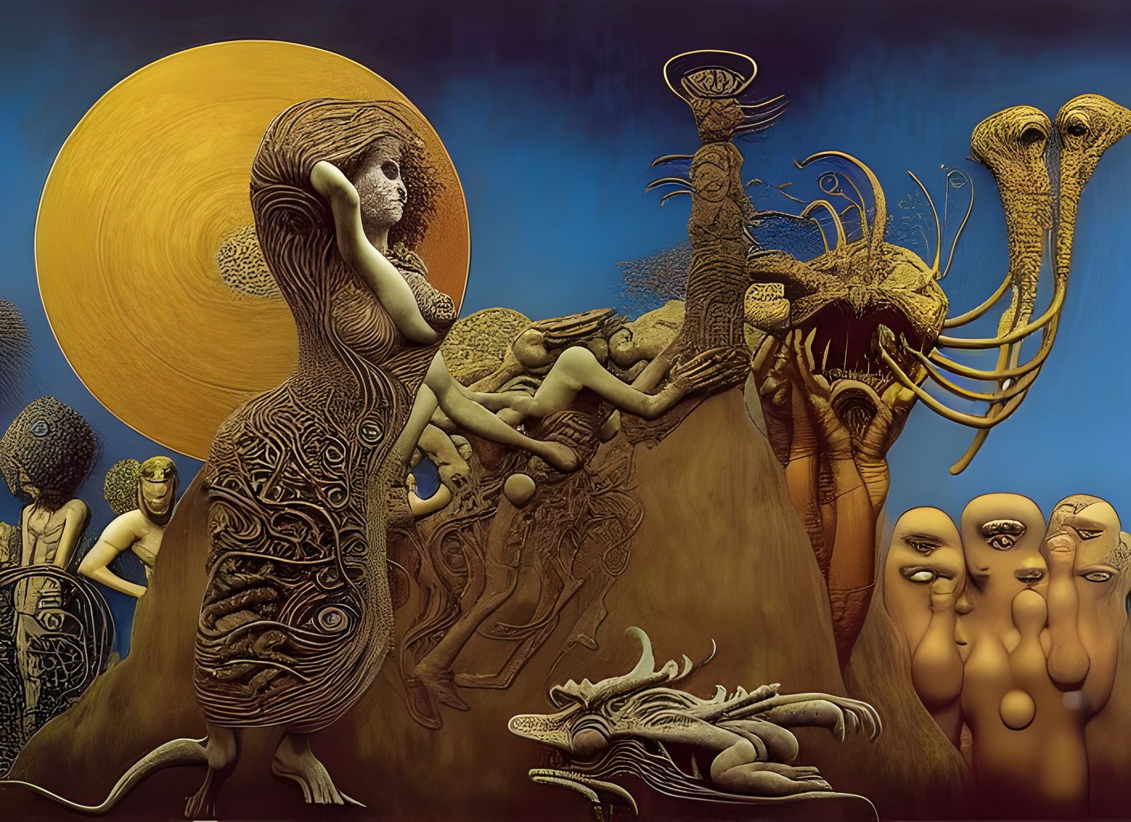 Pictorial History of Bipedal Earthlings in 3D Shading