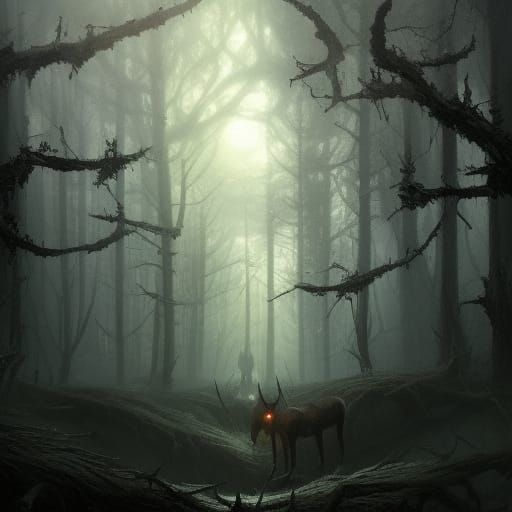 Mysterious Evil Forest Concept Art