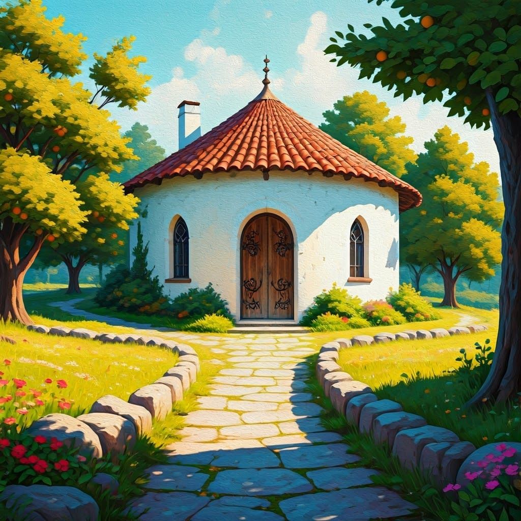 The old round gothic house