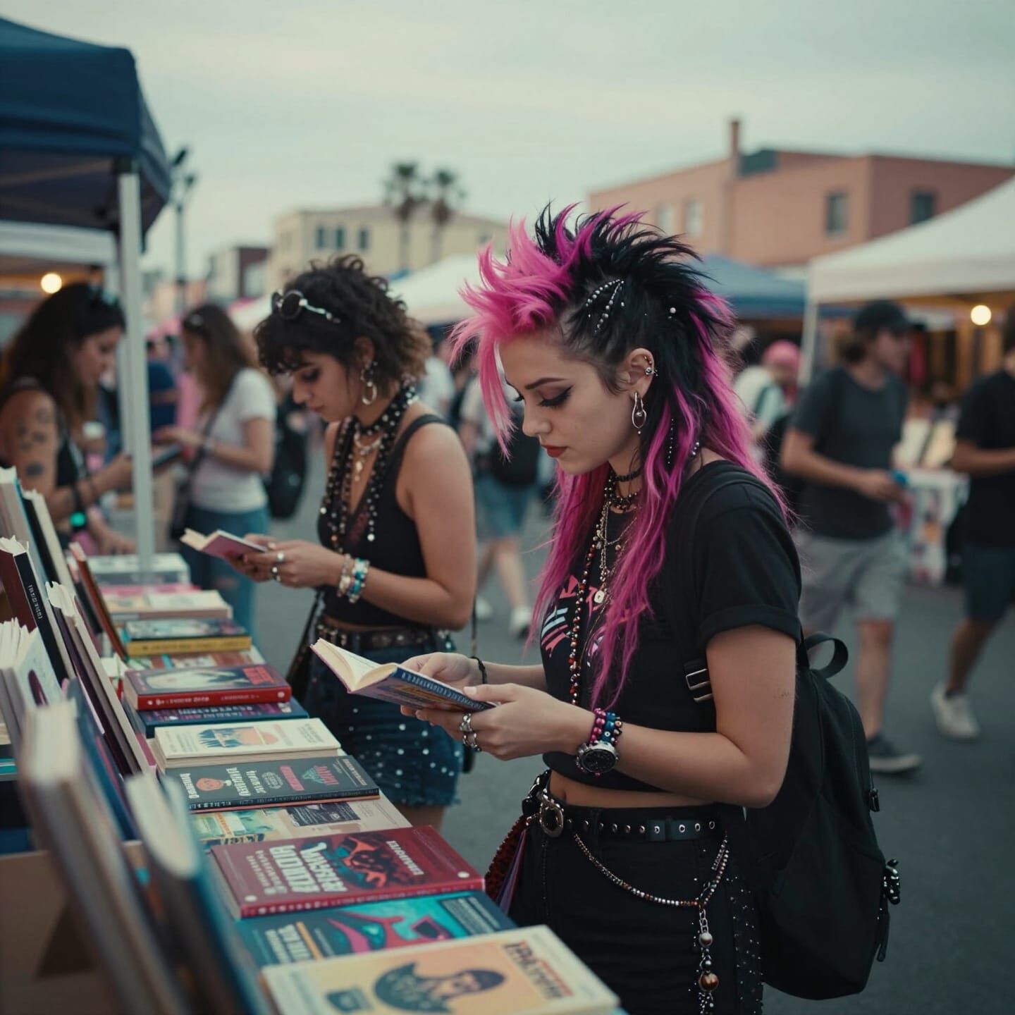 Punk Friends at Venice Boardwalk Book Festival
