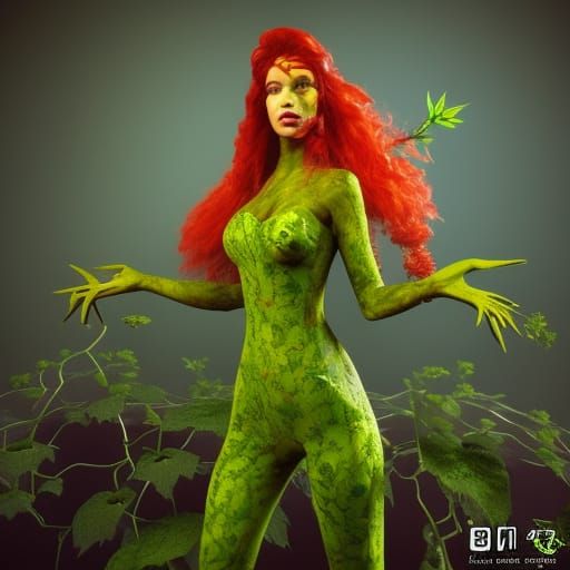 Mad Plant Scientist Poison Ivy in 3D