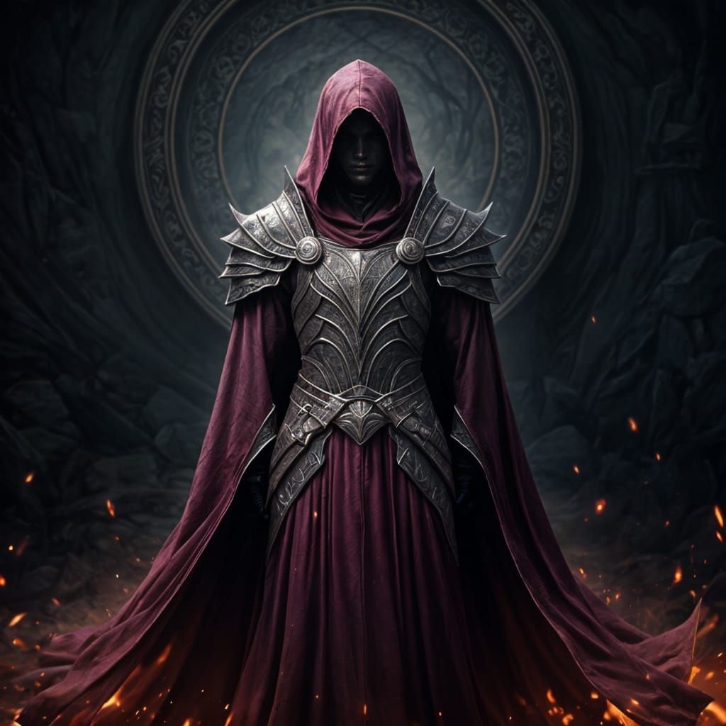 Magical Elven Armor in Dark Fantasy Style