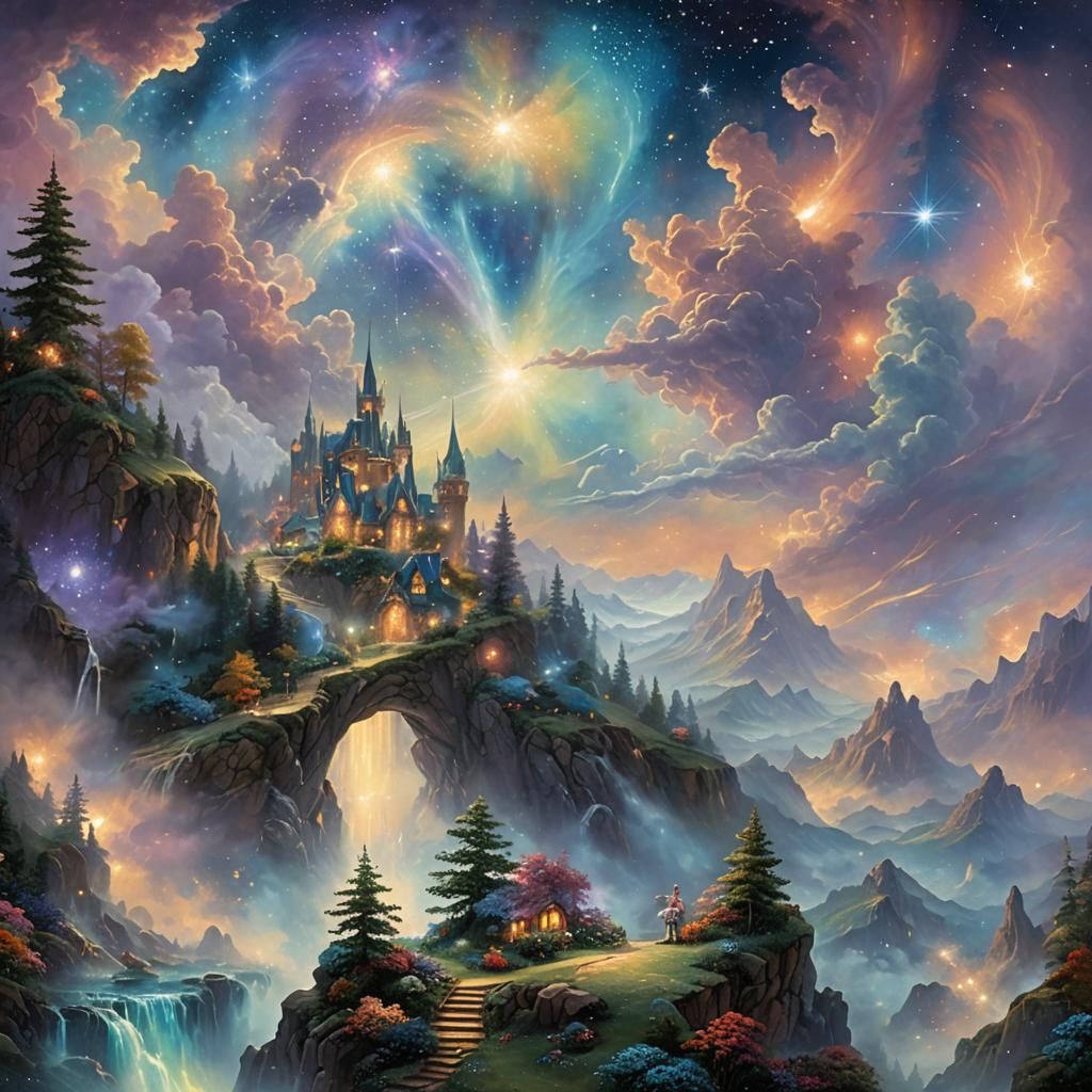 Ethereal Nebula Dreamscape in Fantasy Style