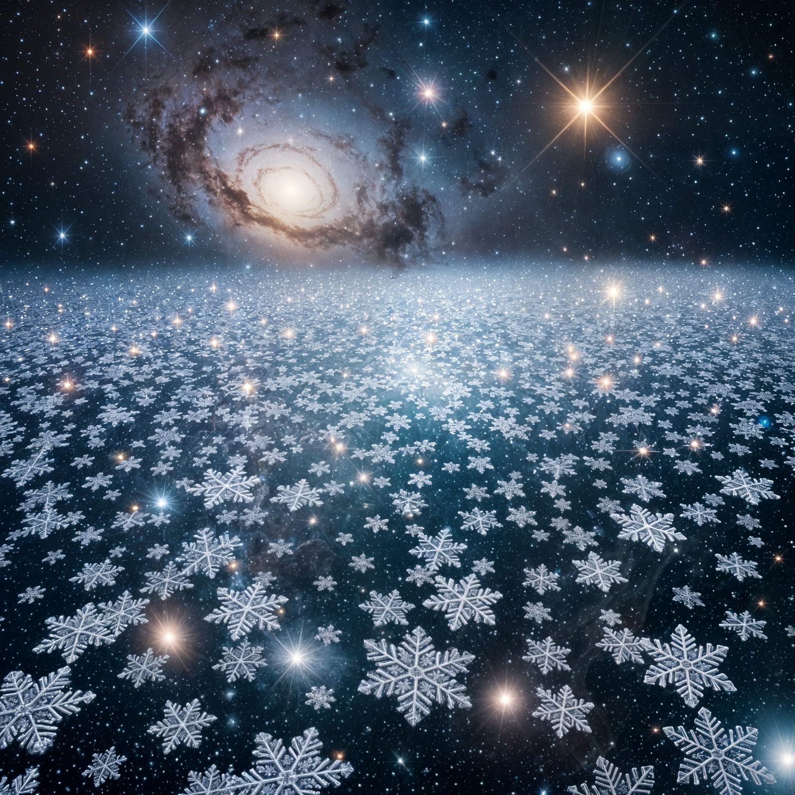 One Million Snowflakes Crystallized in Outer Space