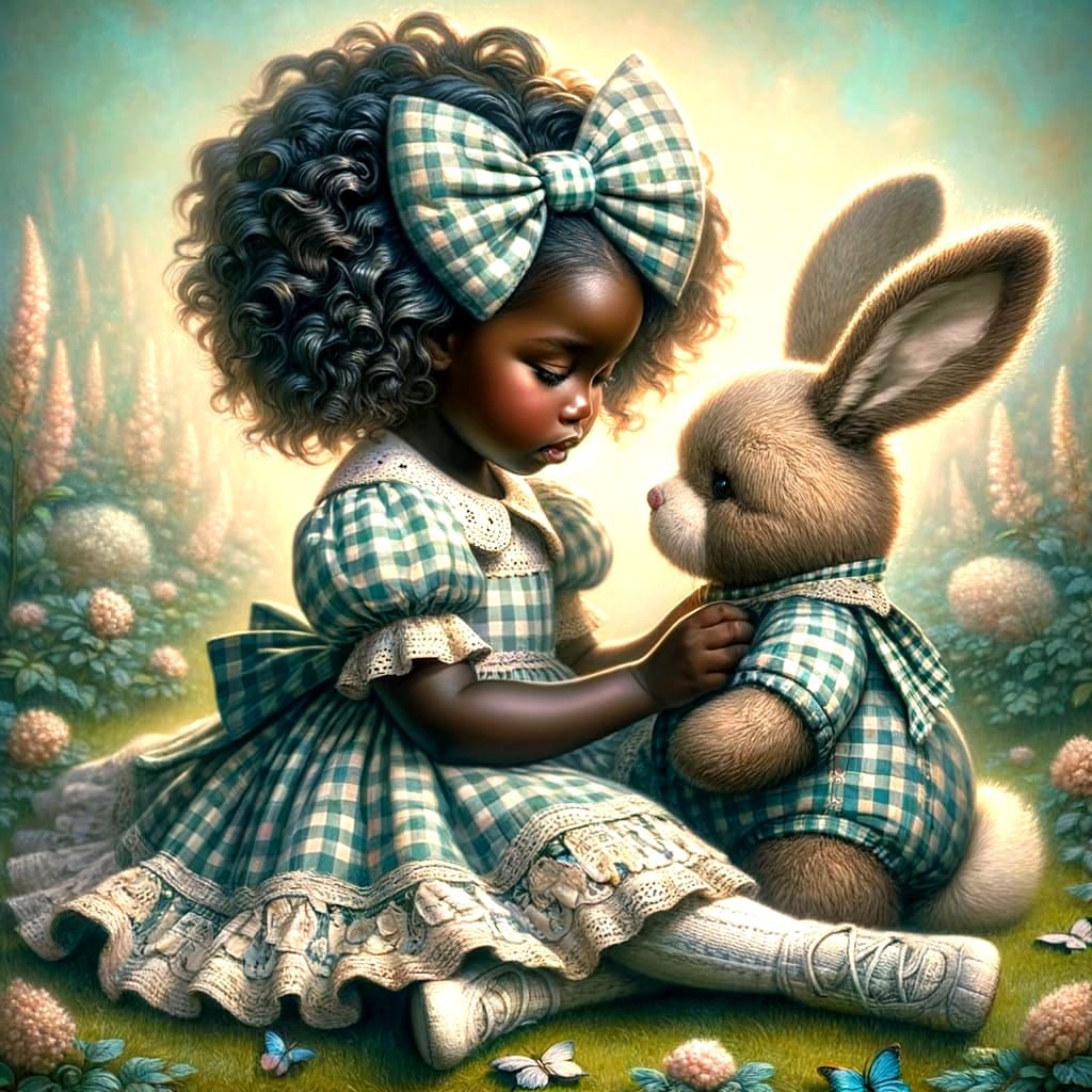 Enchanting Whimsy in Gingham Print