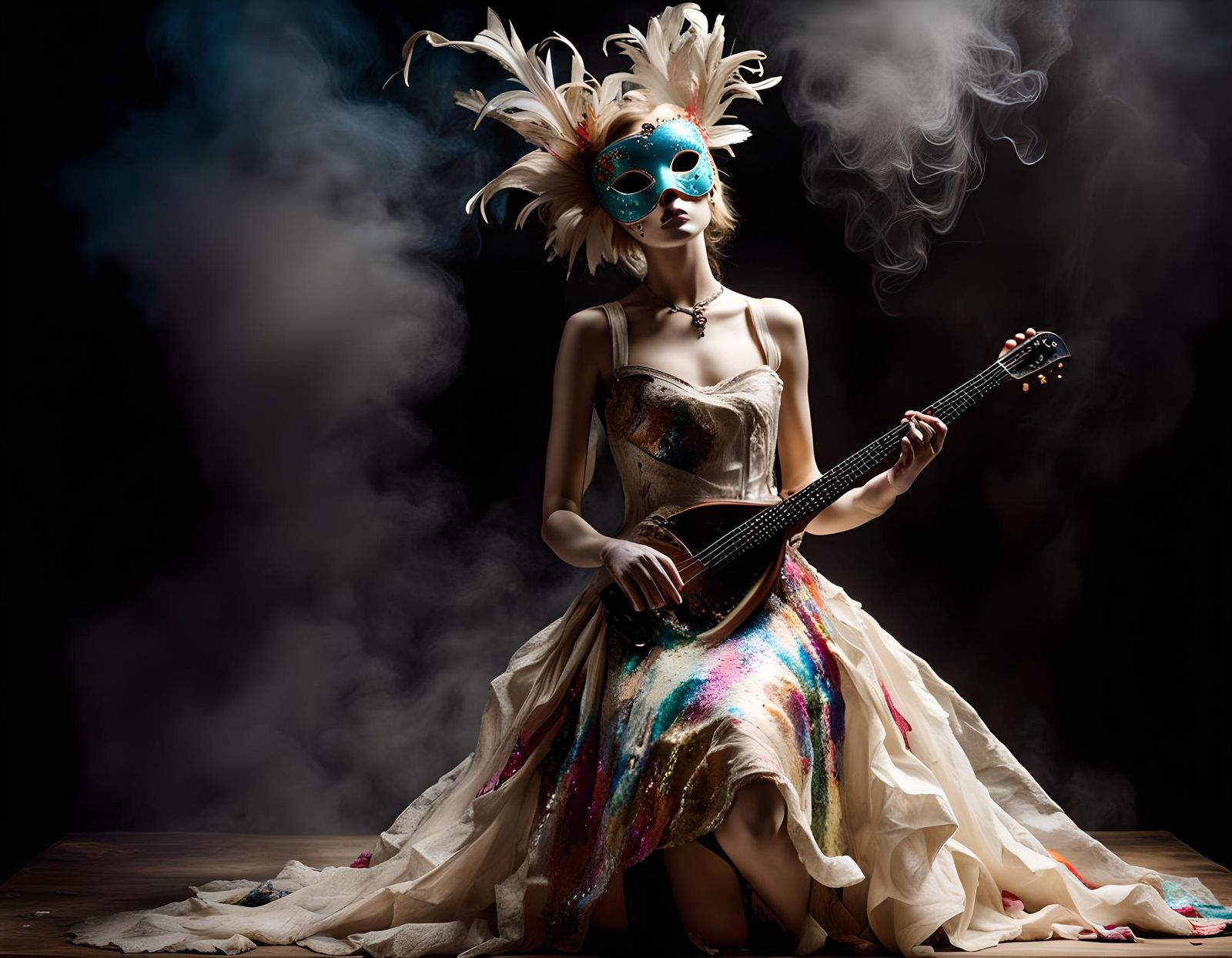 Dreamcore Doll in Masquerade Mask