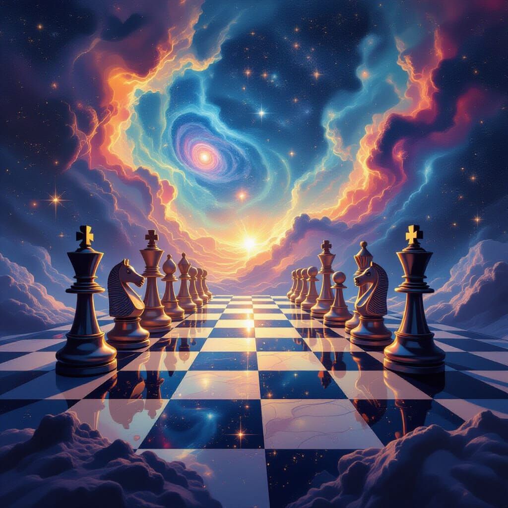 Cosmic Chessboard with Dirac Equation in Surreal Visionary S...