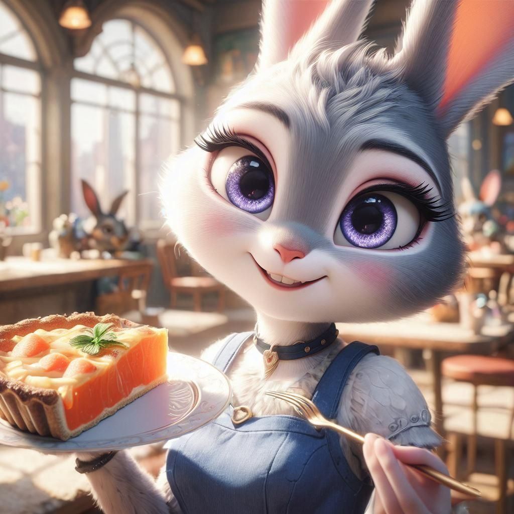 Anime Portrait of Judy Hopps from Zootopia
