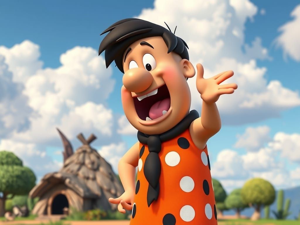 Flintstone's Vibrant Polka Dot Shout