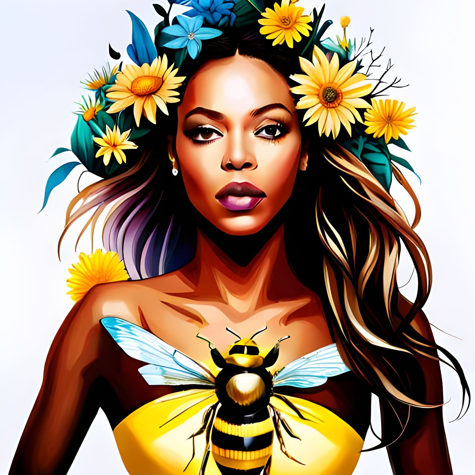 Beyonce as Queen Bee, Renaissance Portrait