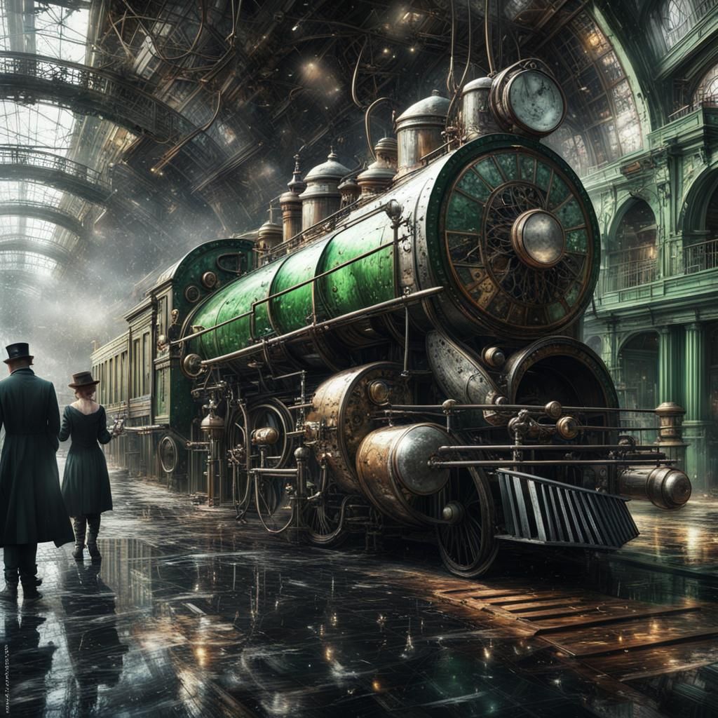 steampunk train