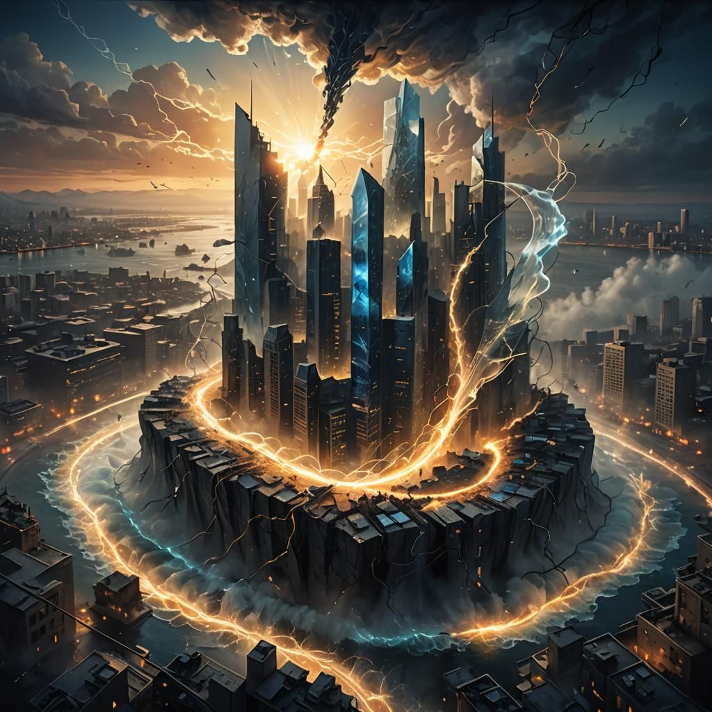 Ethereal Glass A in Swirling Fog