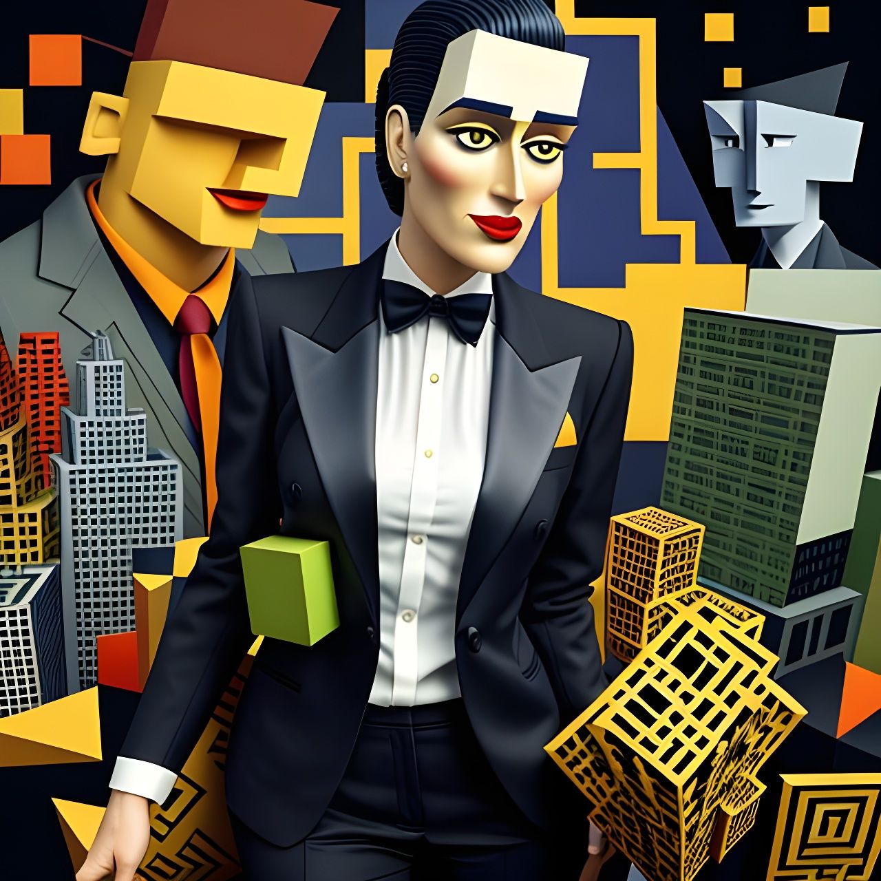 Blockheads Rules... MC, elbows the Guest and jokes with a person offstage...