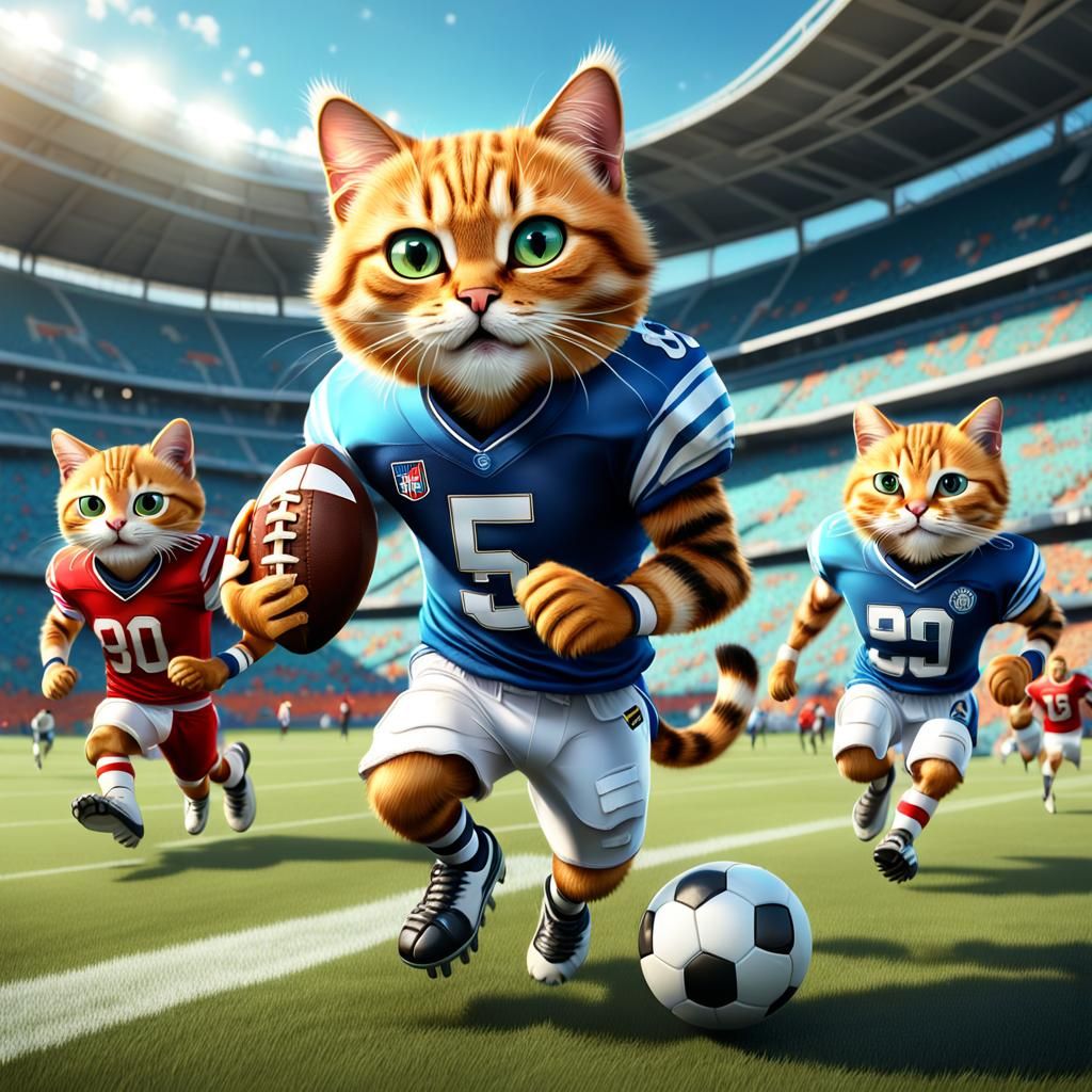 2. ⚽️ Soccer-Football Cats ⚽️