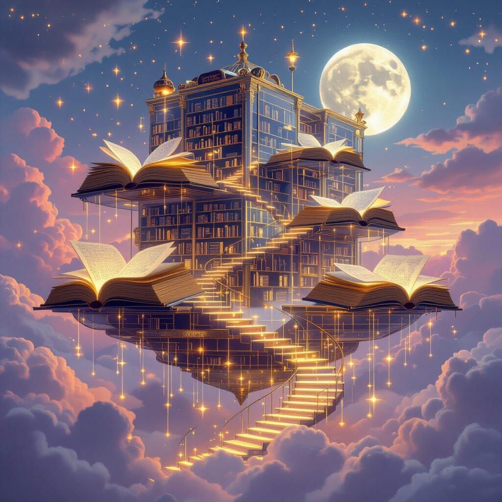 Grand Floating Library of Glass and Marble