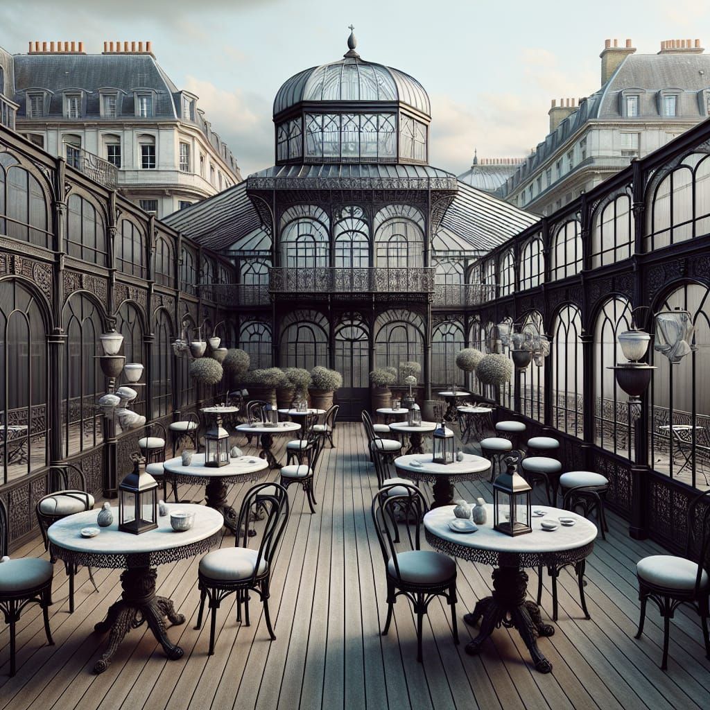 English Wintergarden with French Patios