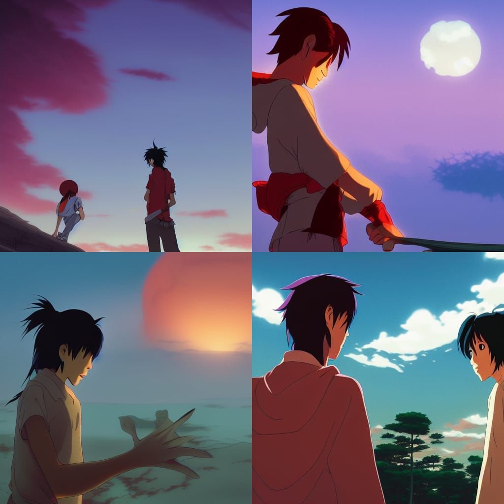 Soul Reaver Conversation in Anime Key Visual Style