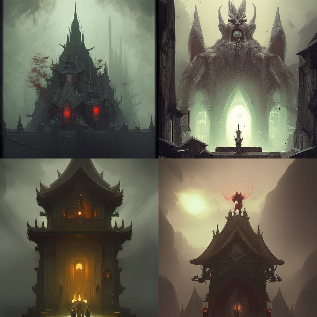 Sinister Evil Gnome Temple