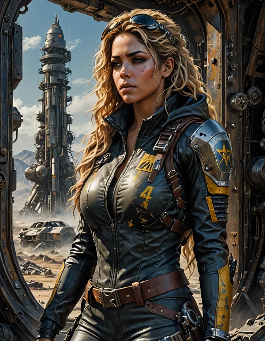 Vault Survivor Contemplates Nuclear Apocalypse as Acrylic Pa...