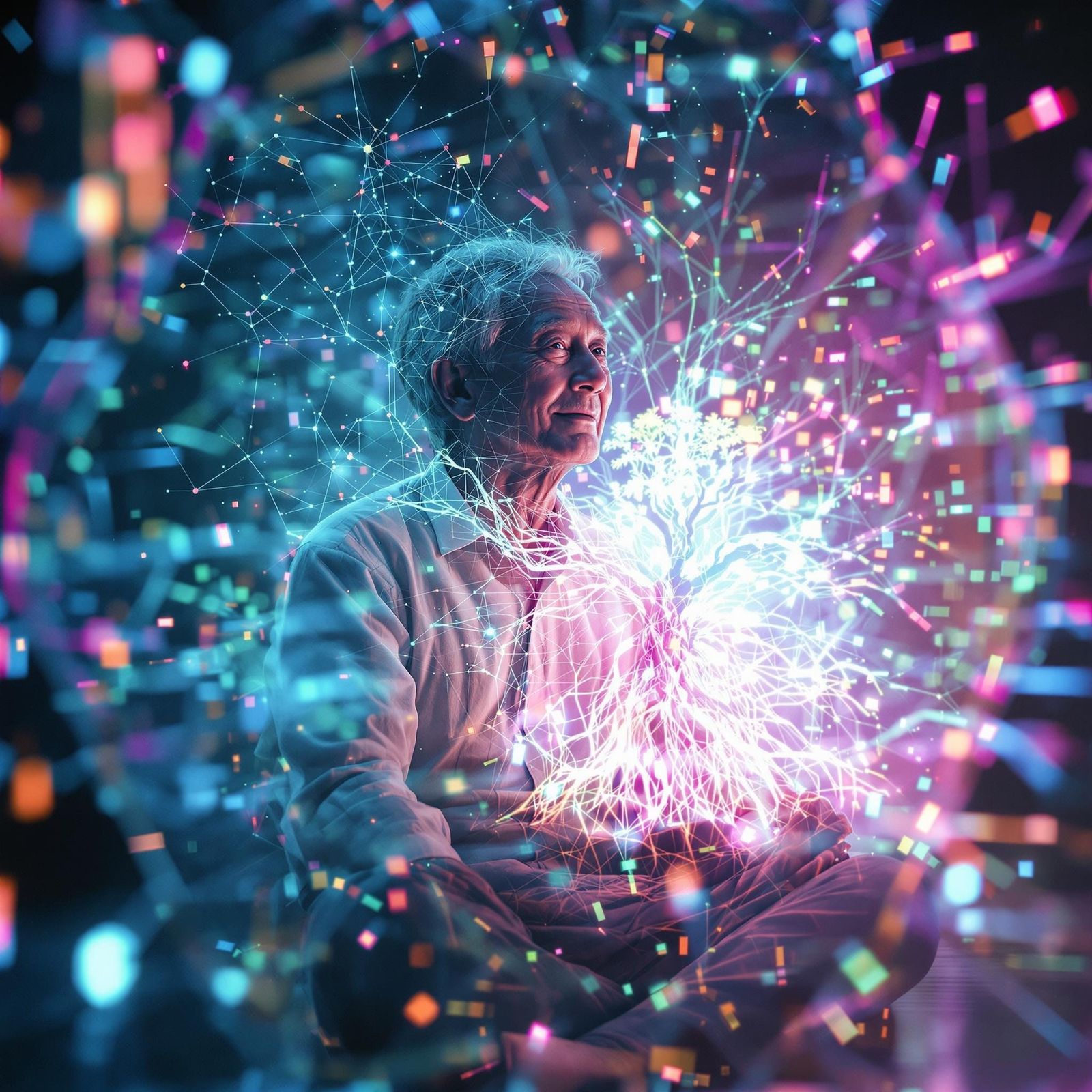 Japanese Engineer Merged with Living Server Farm