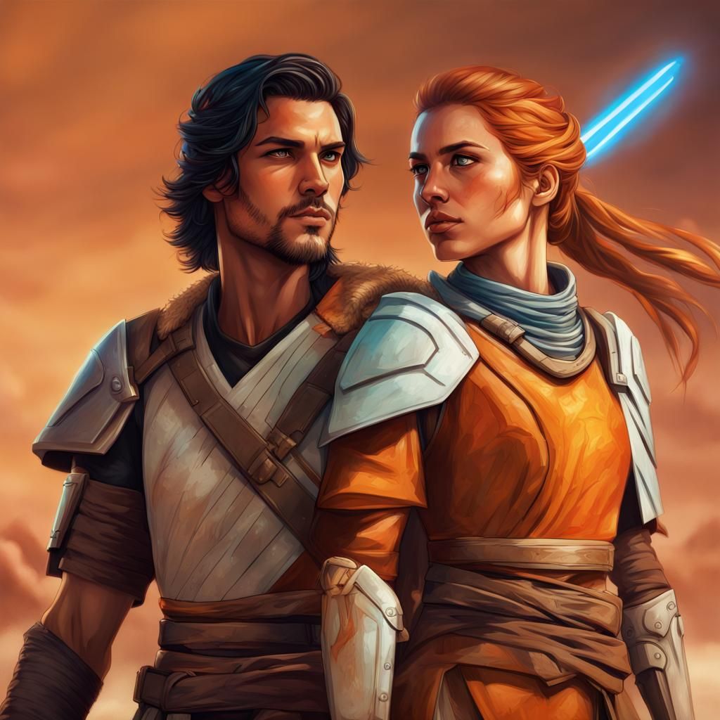 Jedi Face-Off: Male and Female Warriors