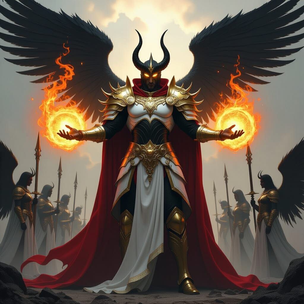 Deity of Light in Corrupted Armor