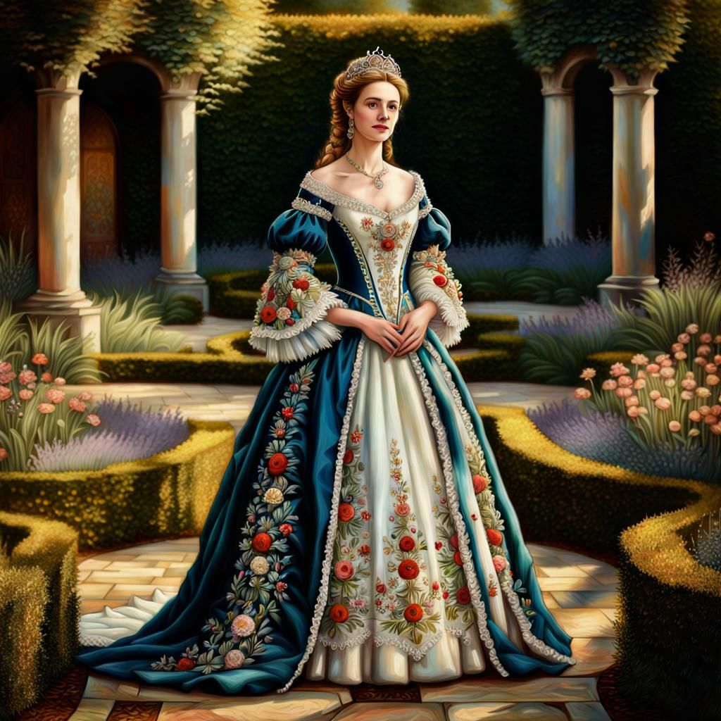 Renaissance Royalty in an Oil Painting