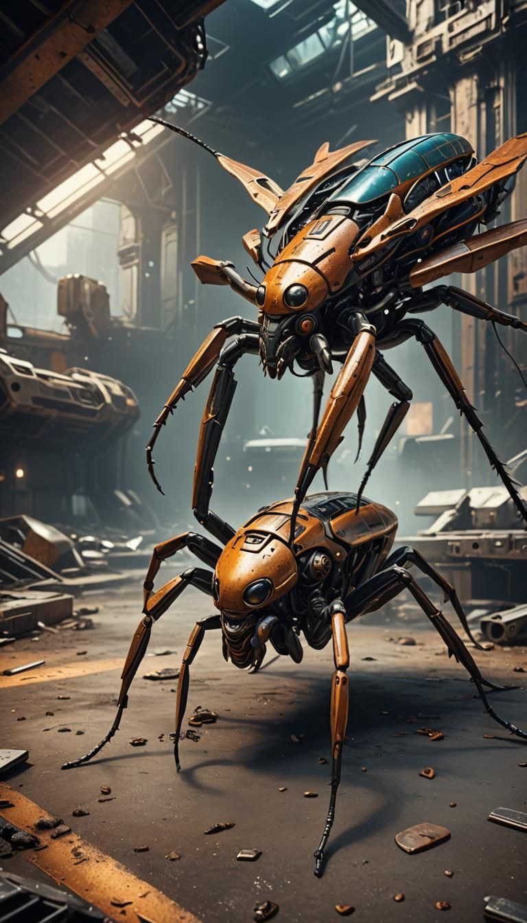 Intelligent Alien Insect in Sci-Fi Setting