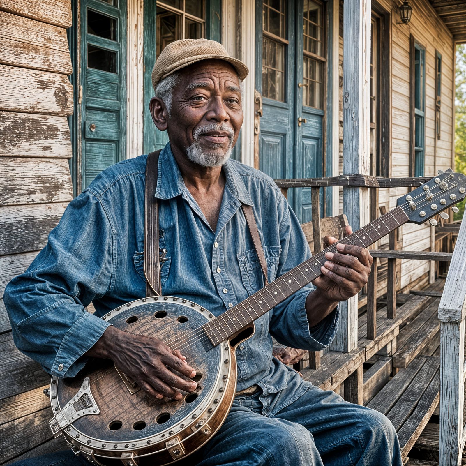 Southern Dobro Blues on a Front Porch