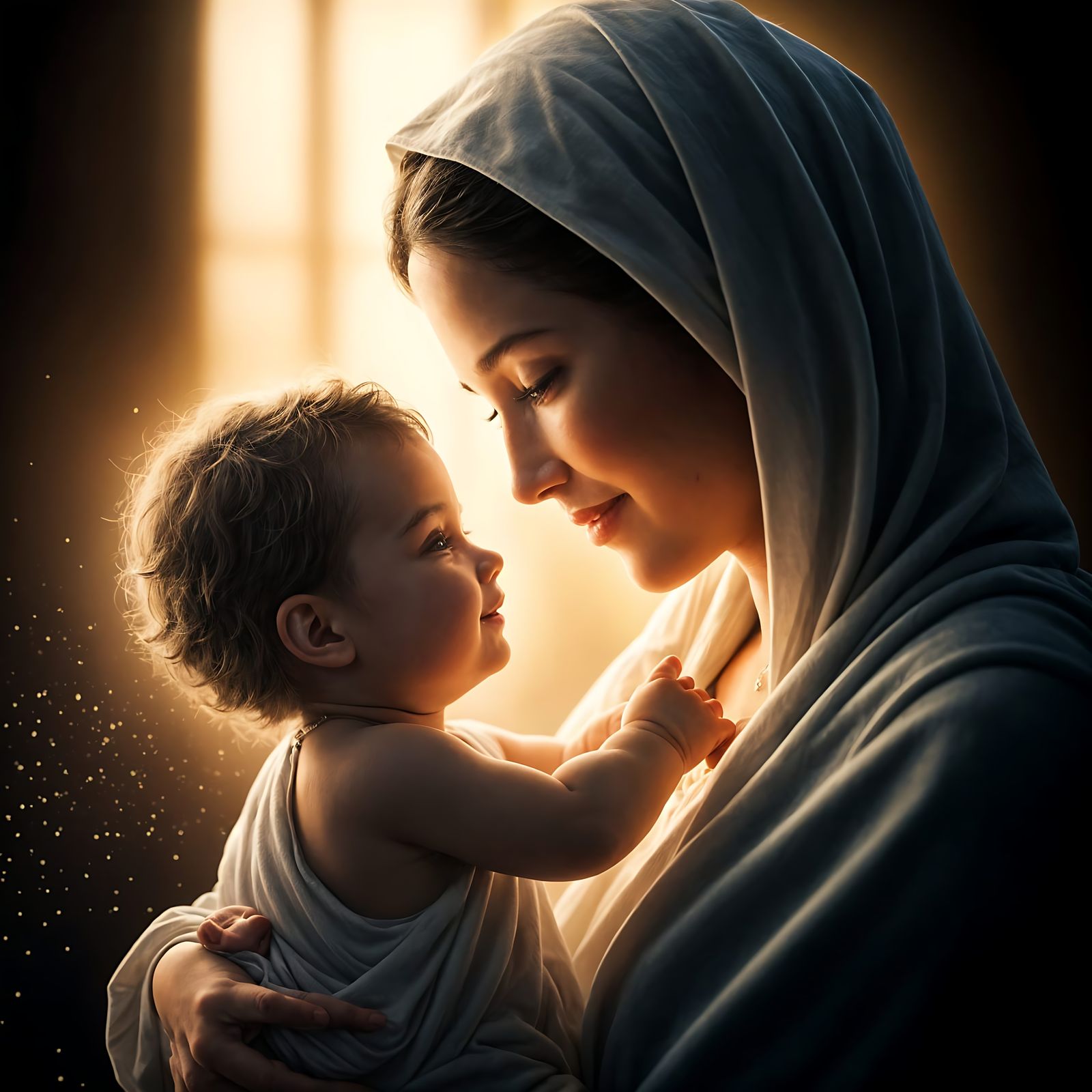 Motherly Devotion in Heavenly Light