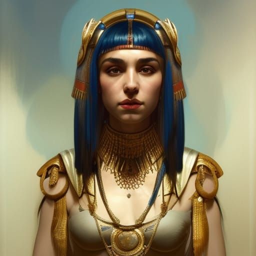 Cleopatra Portrait in Hyperdetailed Digital Art