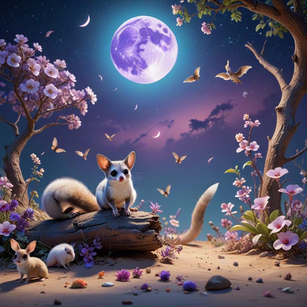 Vibrant Digital Art of Gliders and Mongooses