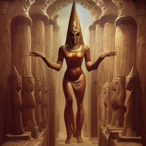 Evil Pharaoh Dominator in Giger Style