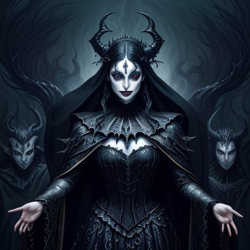 Ethereal Court Mime in Liquid Shadow